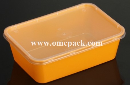 M750 PP takeaway container with lid 750ml