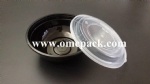950ml disposabe plastic noodle bowl with dome lid